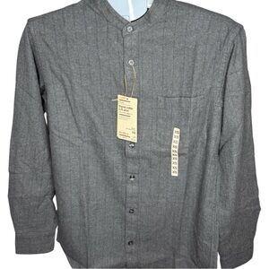 NEW - Muji Gray Casual Flannel Button Down Shirt - from NYC - XS